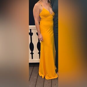 Lulu's Yellow Maxi Dress